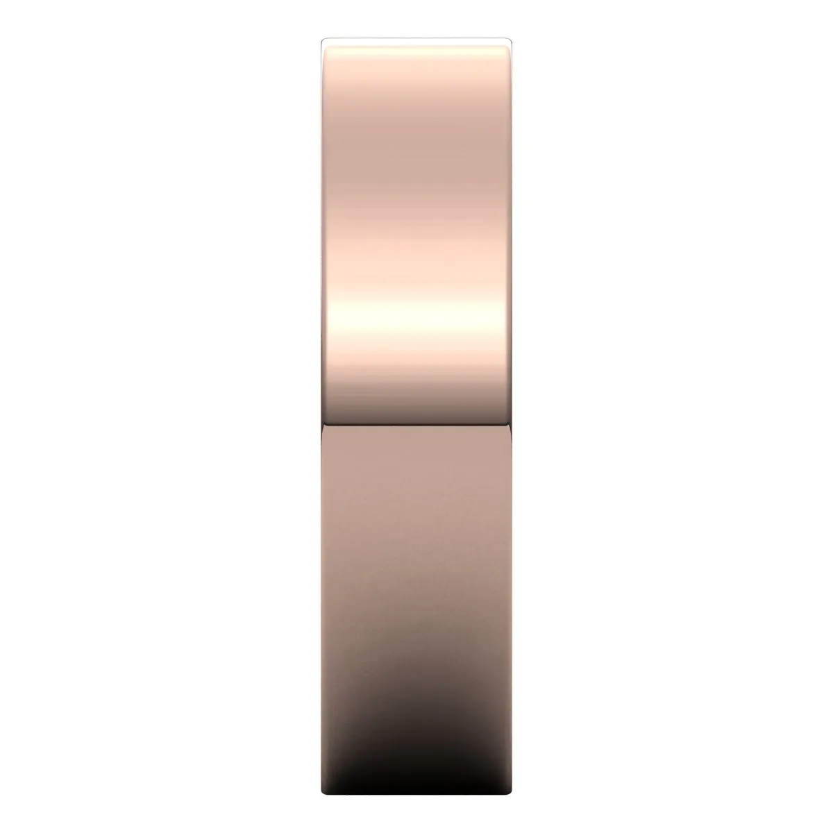 10K Rose Gold 5 mm flat Wedding Band