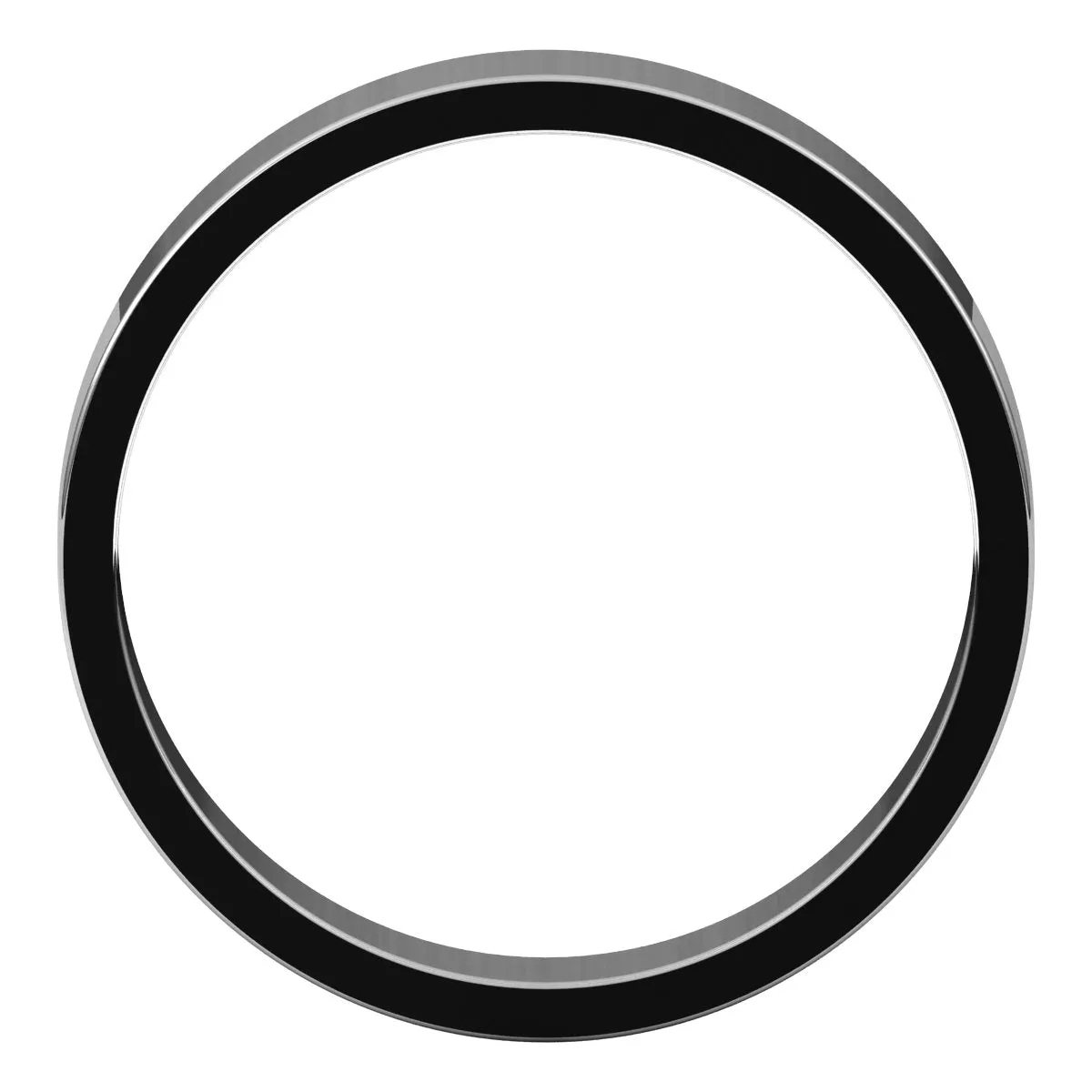 10K White Gold 4 mm flat Wedding Band