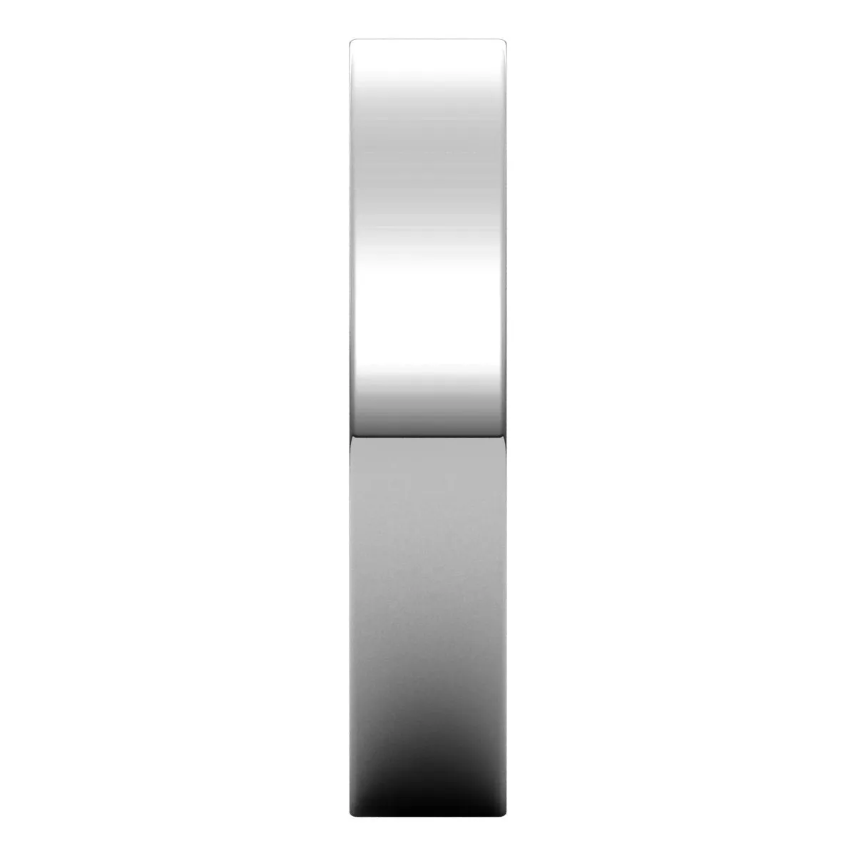 10K White Gold 4 mm flat Wedding Band