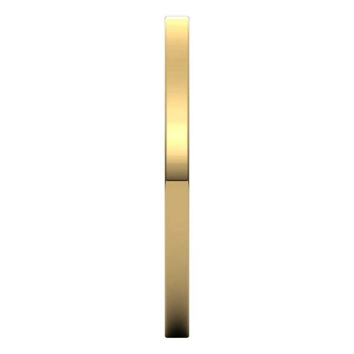 10K Yellow Gold 1.5 mm flat Wedding Band
