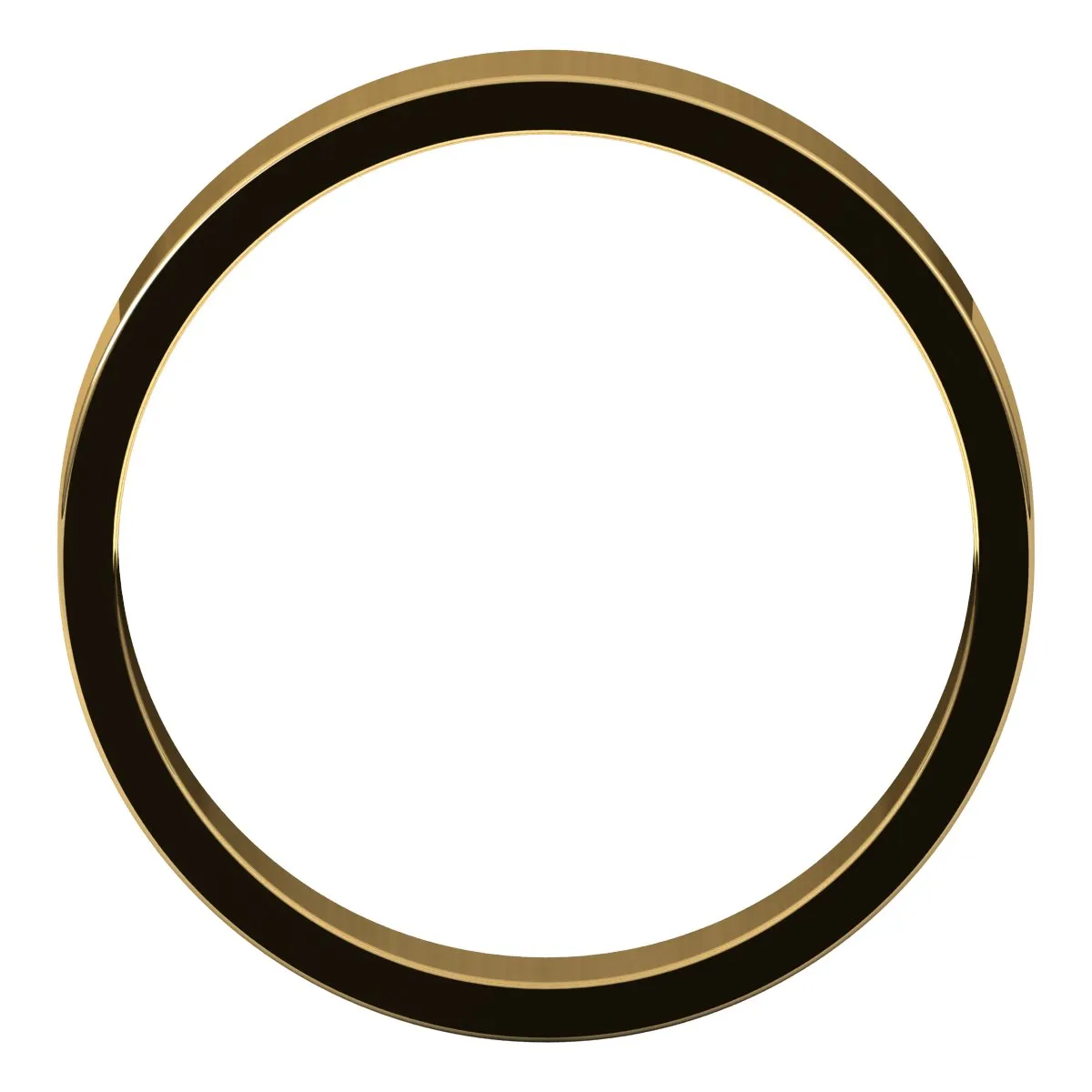 10K Yellow Gold 4 mm flat Wedding Band