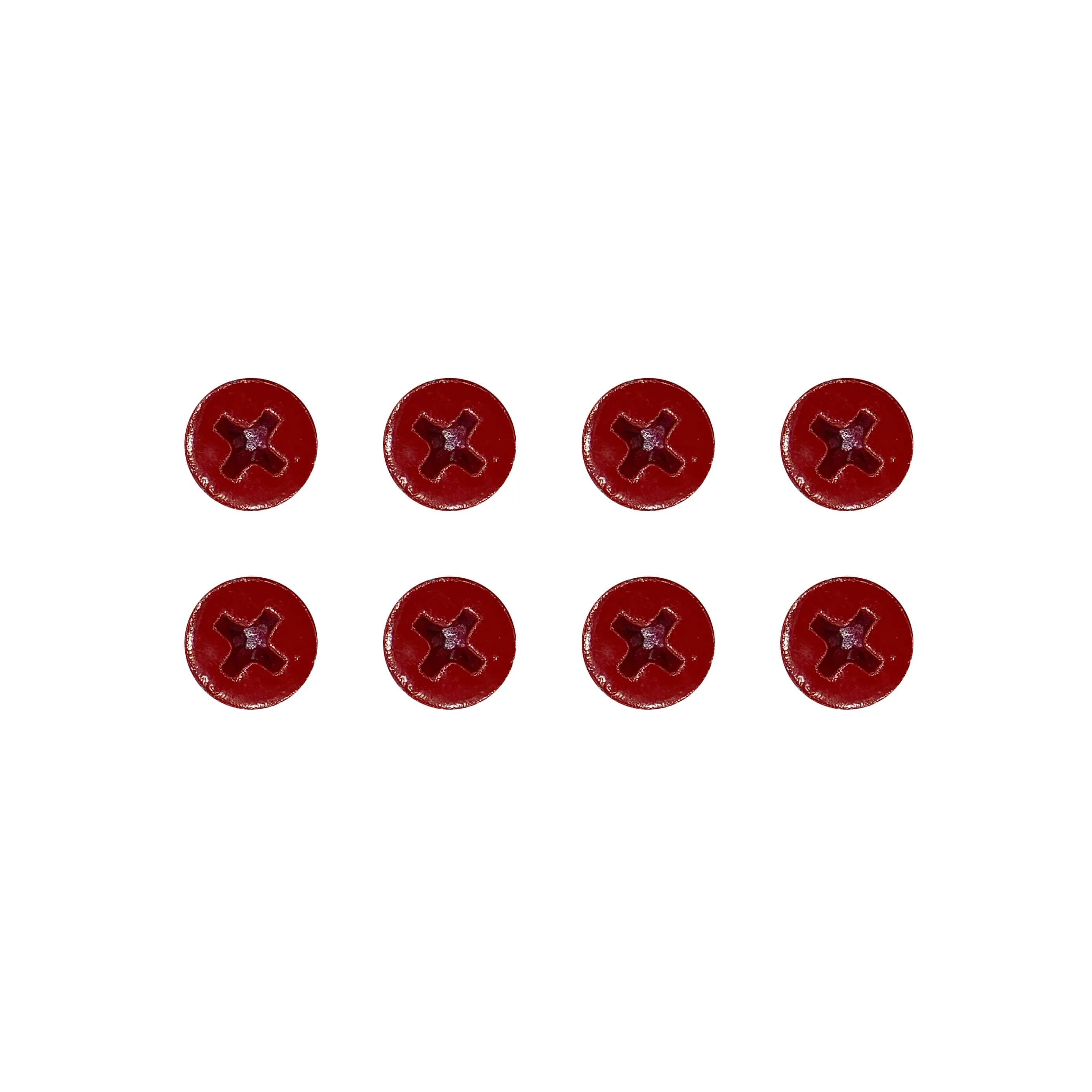 1" Red Paint Phillips Mounting Hardware 100 Pack