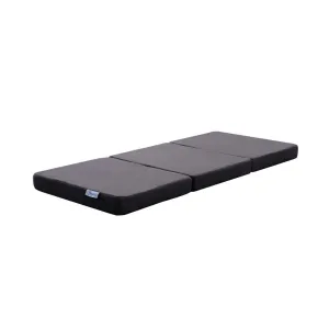 3 Fold Folding Mattress Double Dark Grey