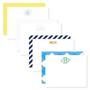 4.25x5.5 Monogram Notecard // DIY