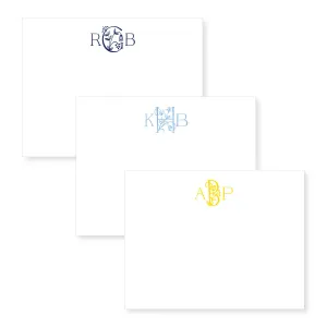 4.25x5.5" Notecard | floral monogram