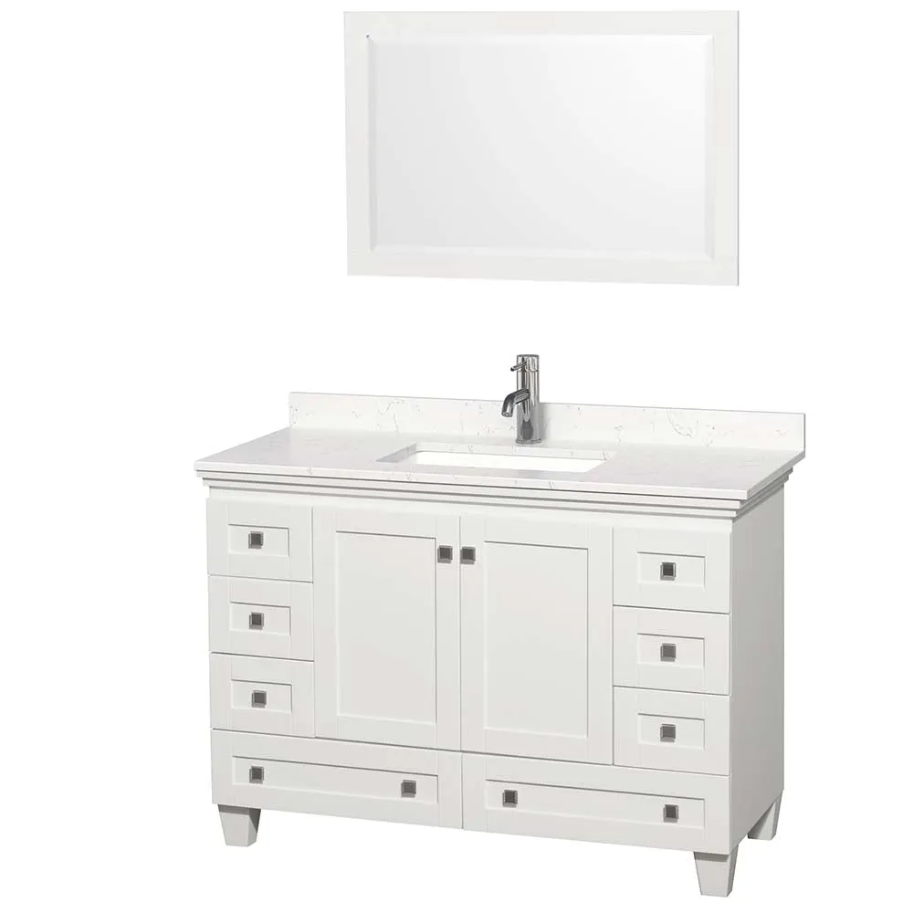 Acclaim 48 Inch Single Bathroom Vanity in White