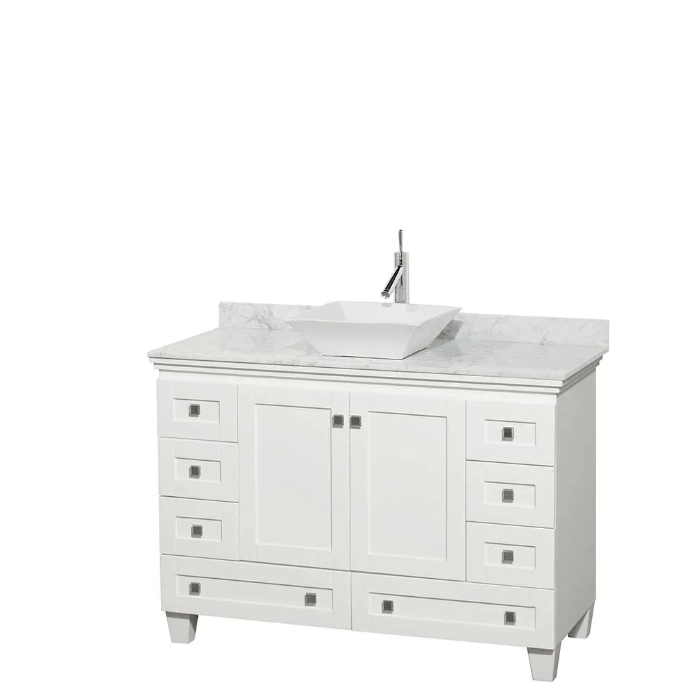 Acclaim 48 Inch Single Bathroom Vanity in White