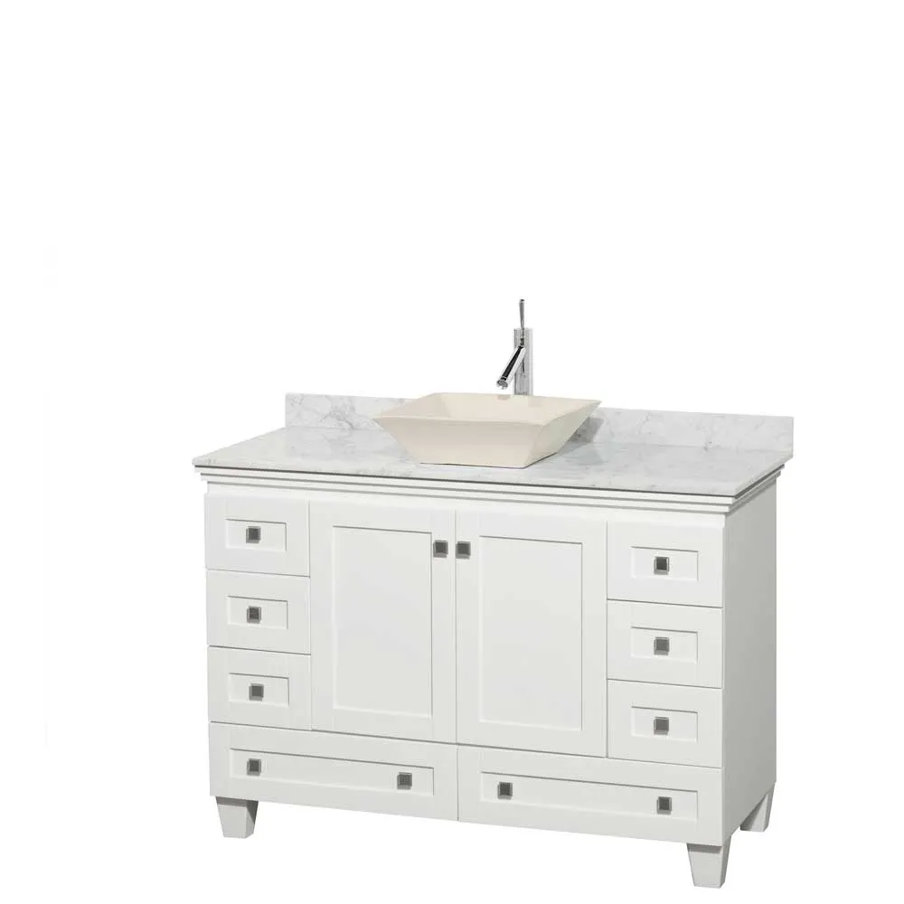 Acclaim 48 Inch Single Bathroom Vanity in White