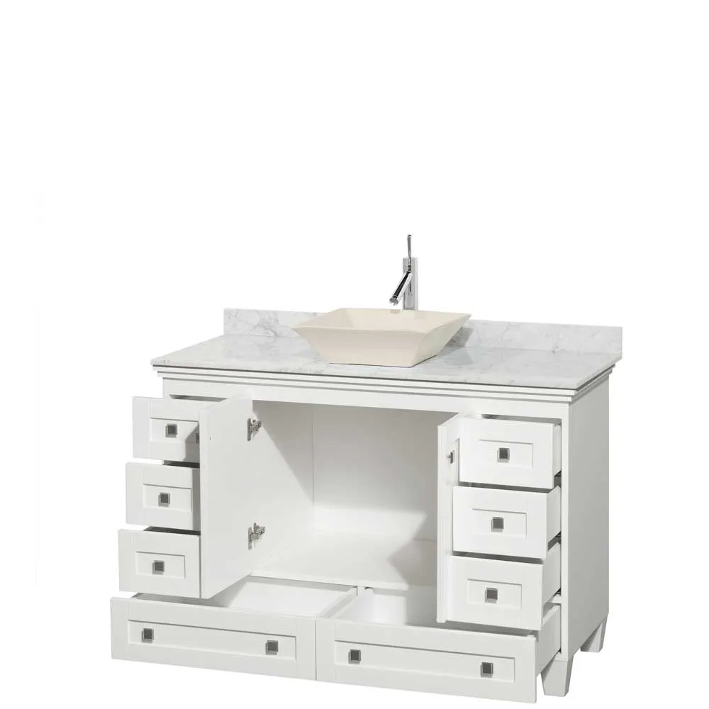 Acclaim 48 Inch Single Bathroom Vanity in White