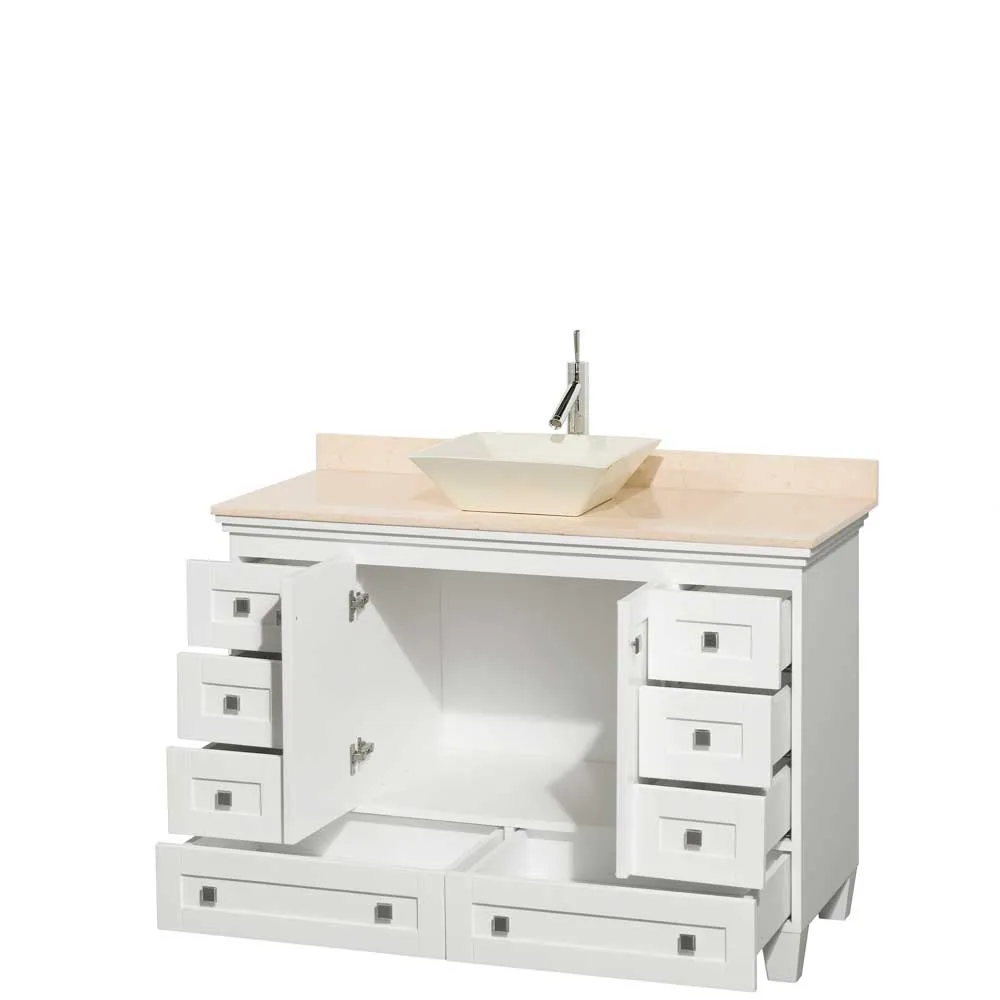Acclaim 48 Inch Single Bathroom Vanity in White