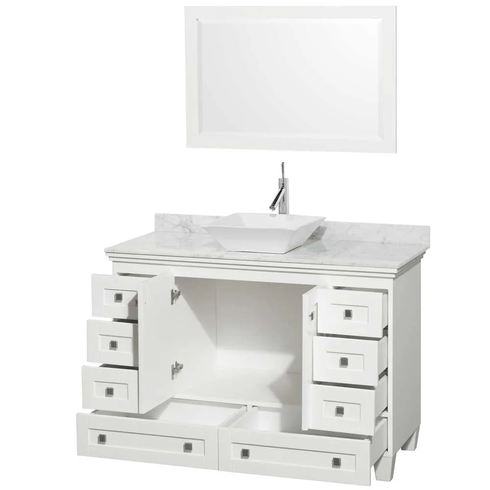 Acclaim 48 Inch Single Bathroom Vanity in White