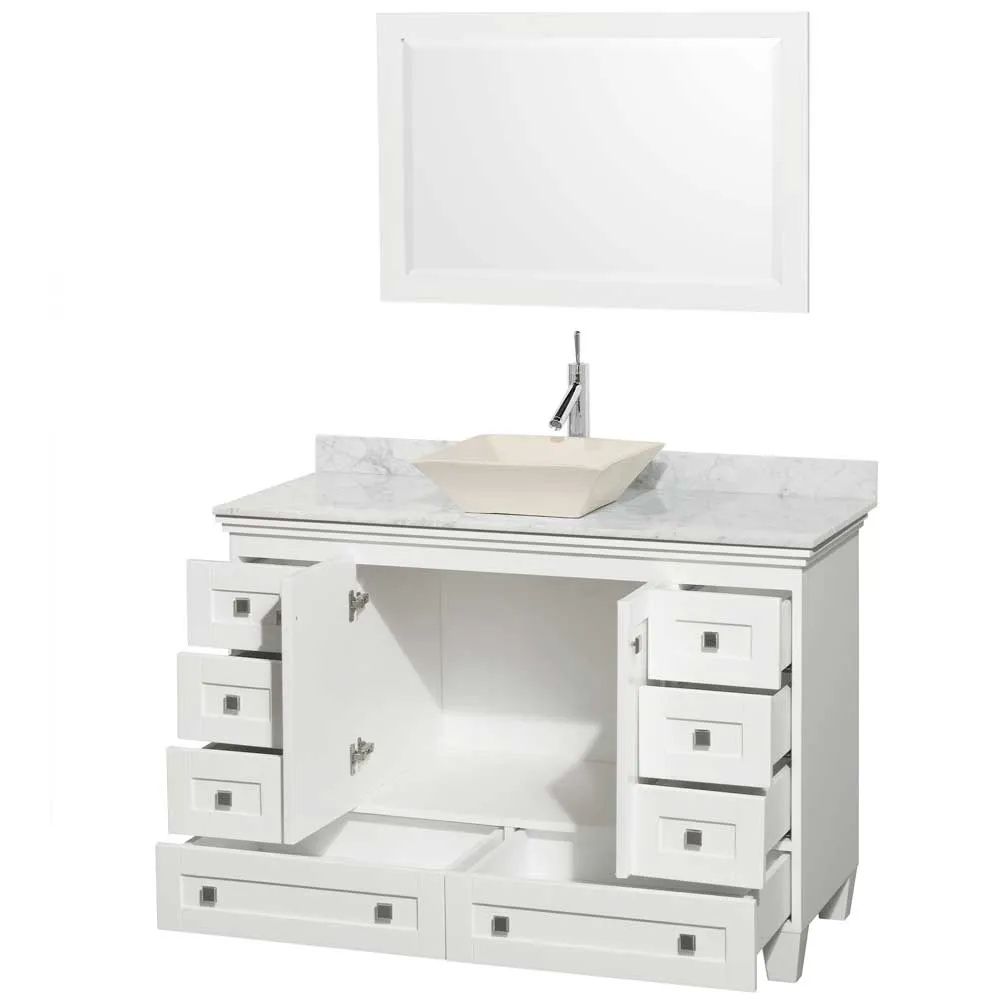Acclaim 48 Inch Single Bathroom Vanity in White