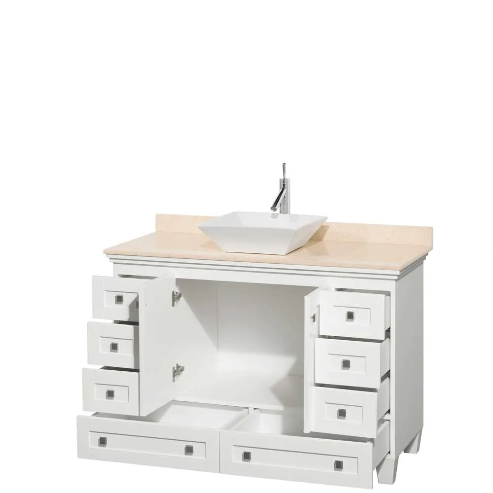 Acclaim 48 Inch Single Bathroom Vanity in White