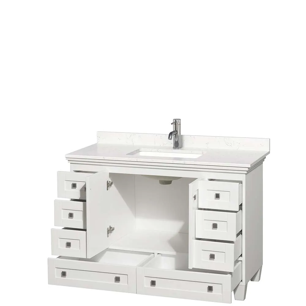 Acclaim 48 Inch Single Bathroom Vanity in White