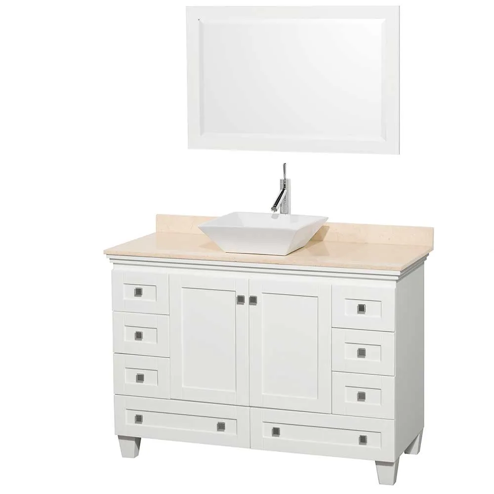 Acclaim 48 Inch Single Bathroom Vanity in White