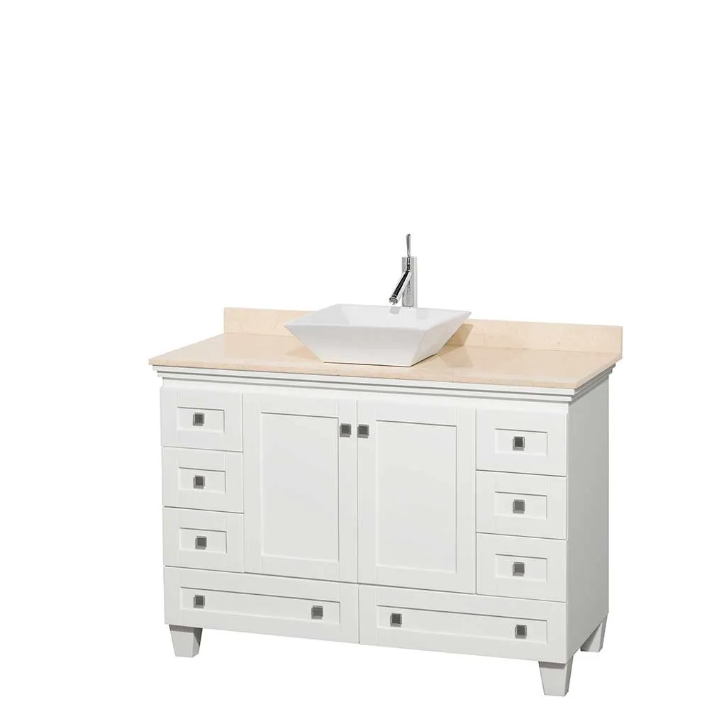 Acclaim 48 Inch Single Bathroom Vanity in White
