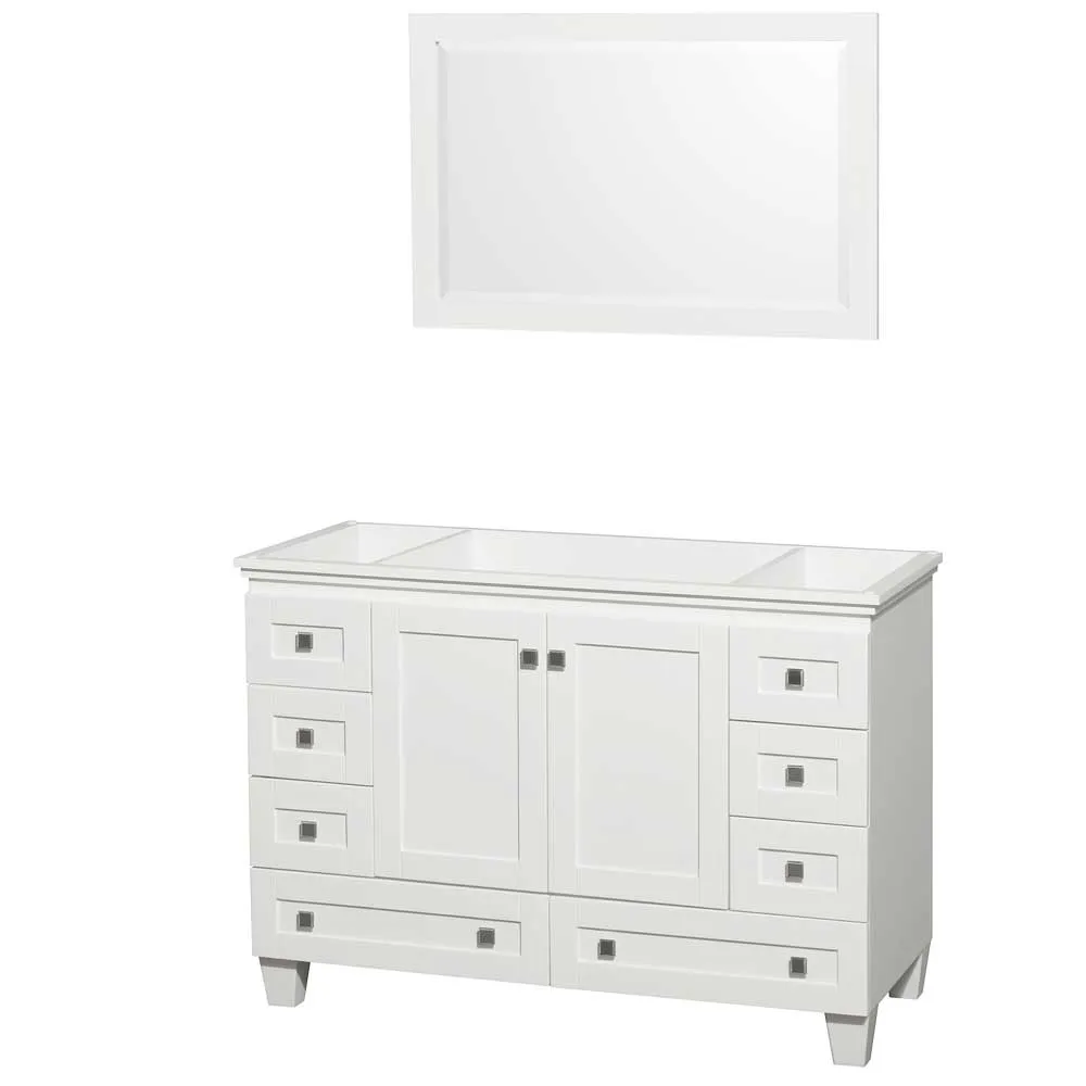 Acclaim 48 Inch Single Bathroom Vanity in White