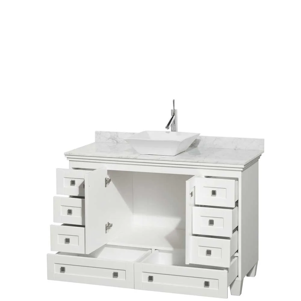 Acclaim 48 Inch Single Bathroom Vanity in White