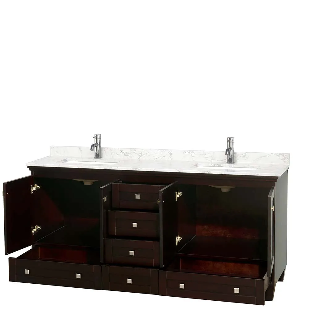 Acclaim 72 Inch Double Bathroom Vanity in Espresso