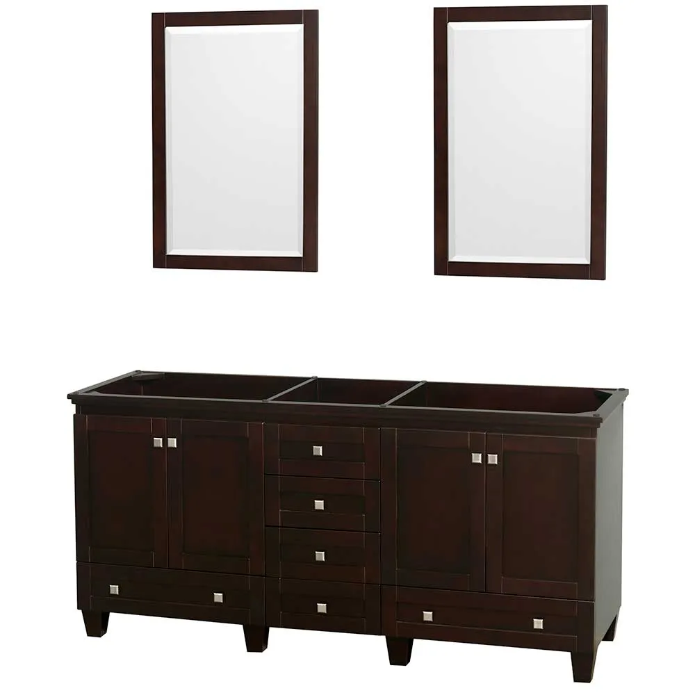 Acclaim 72 Inch Double Bathroom Vanity in Espresso