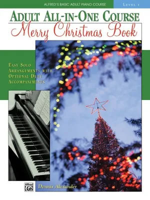 Alfred's Basic Adult All-in-One Course, Merry Christmas Book Level 1