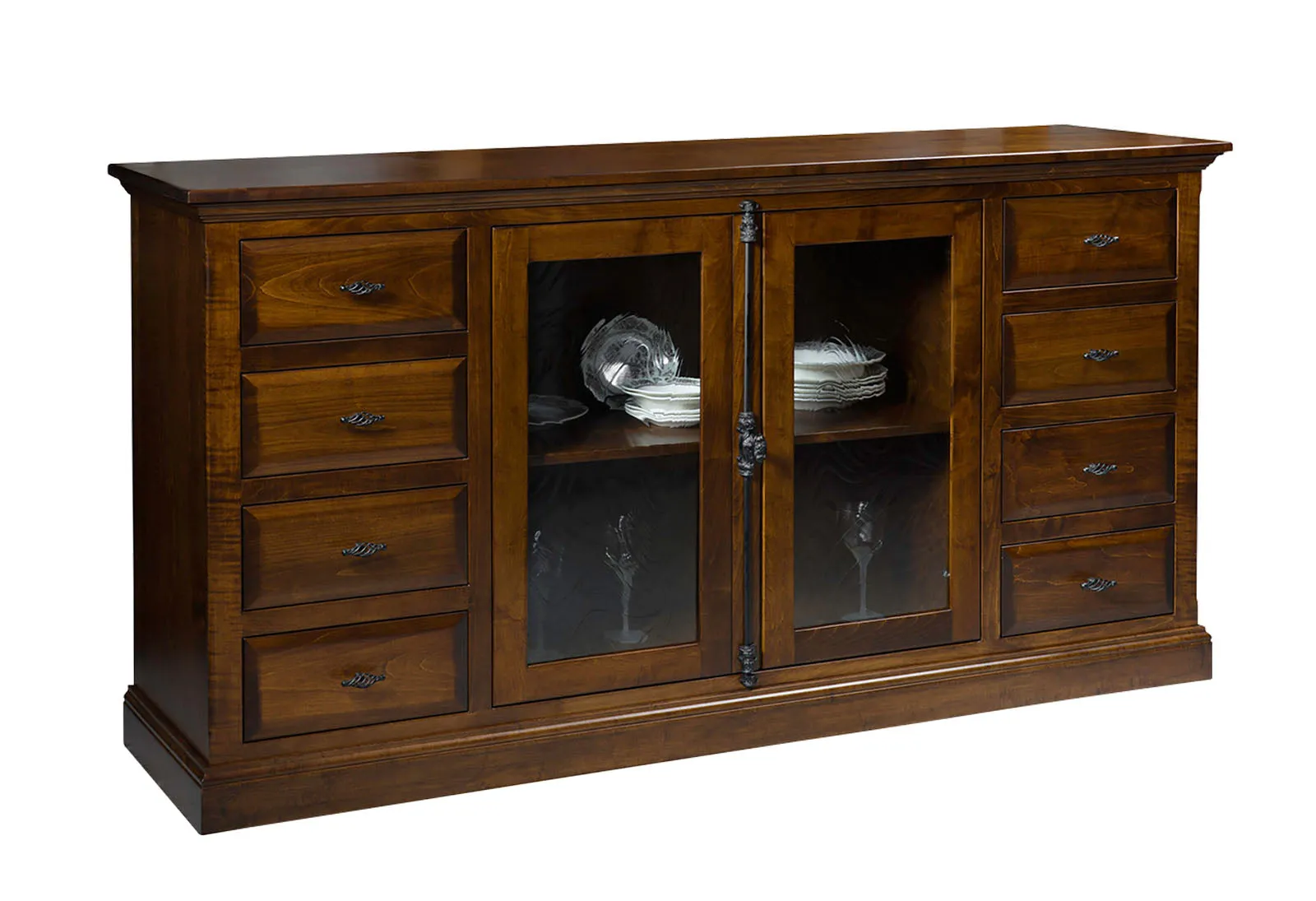 Allison - 2 Door 8 Drawer Sideboard with Optional Wine Rack
