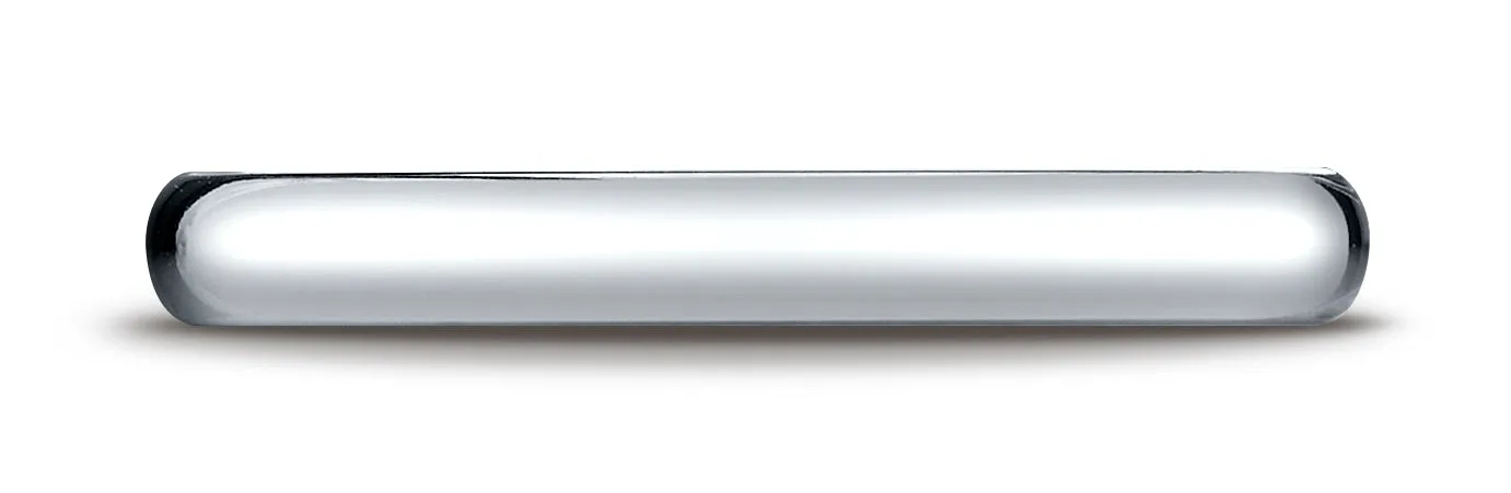 Benchmark Platinum 3mm Slightly Domed Super Light Comfort-Fit Wedding Band Ring (Sizes 4 - 15 )