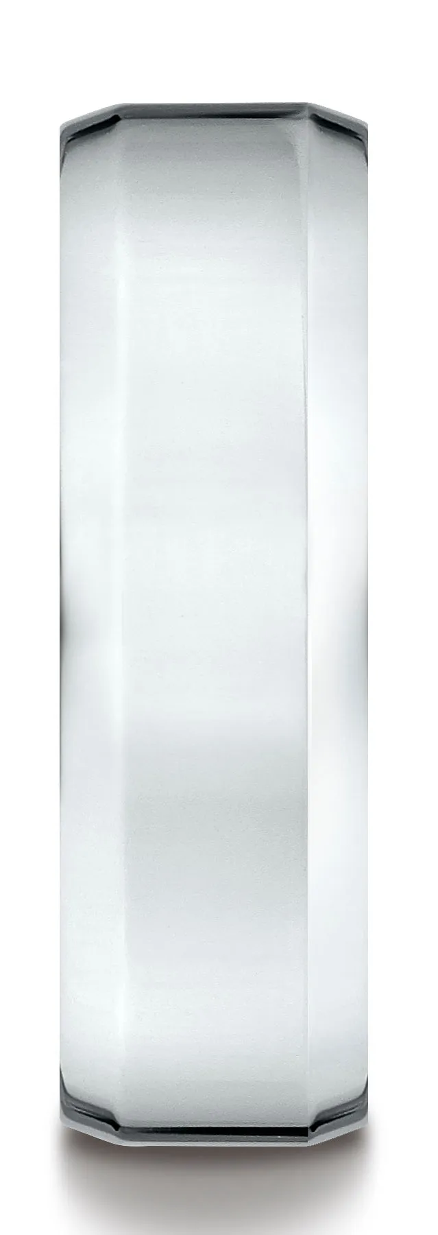 Benchmark Platinum 7mm Comfort-Fit High Polished Carved Design Band, (Sizes 4-15)