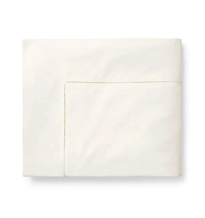 Celeste Percale Flat Sheet by Sferra