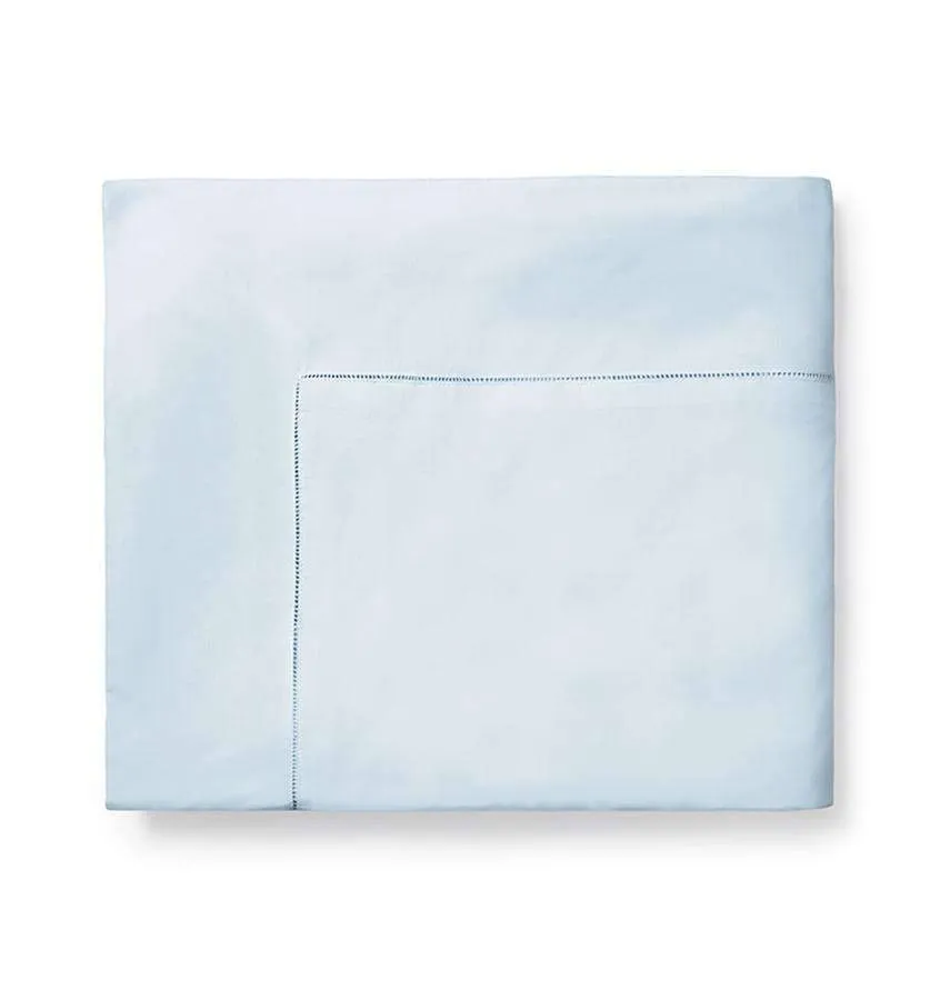 Celeste Percale Flat Sheet by Sferra