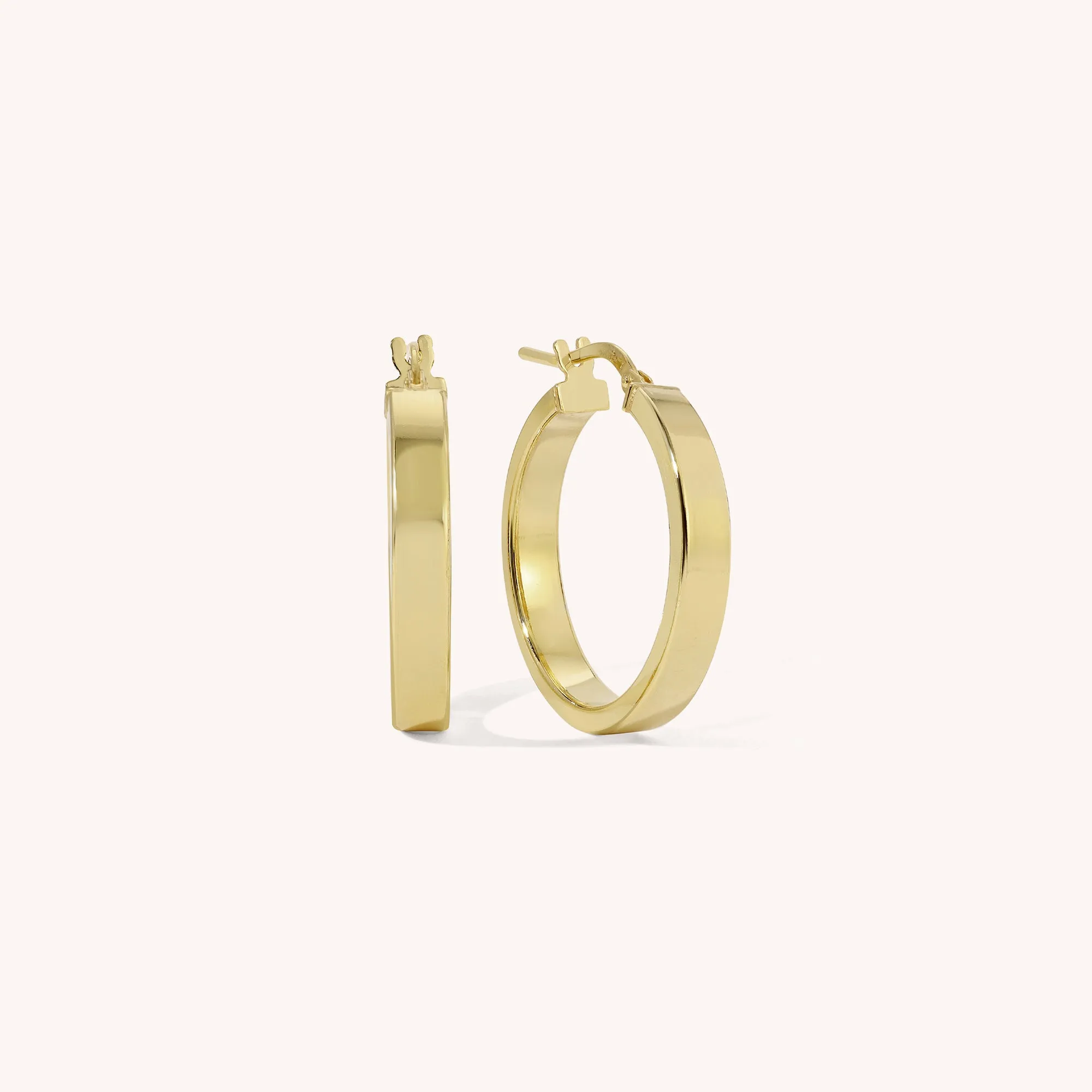 Chunky Flat Hoops