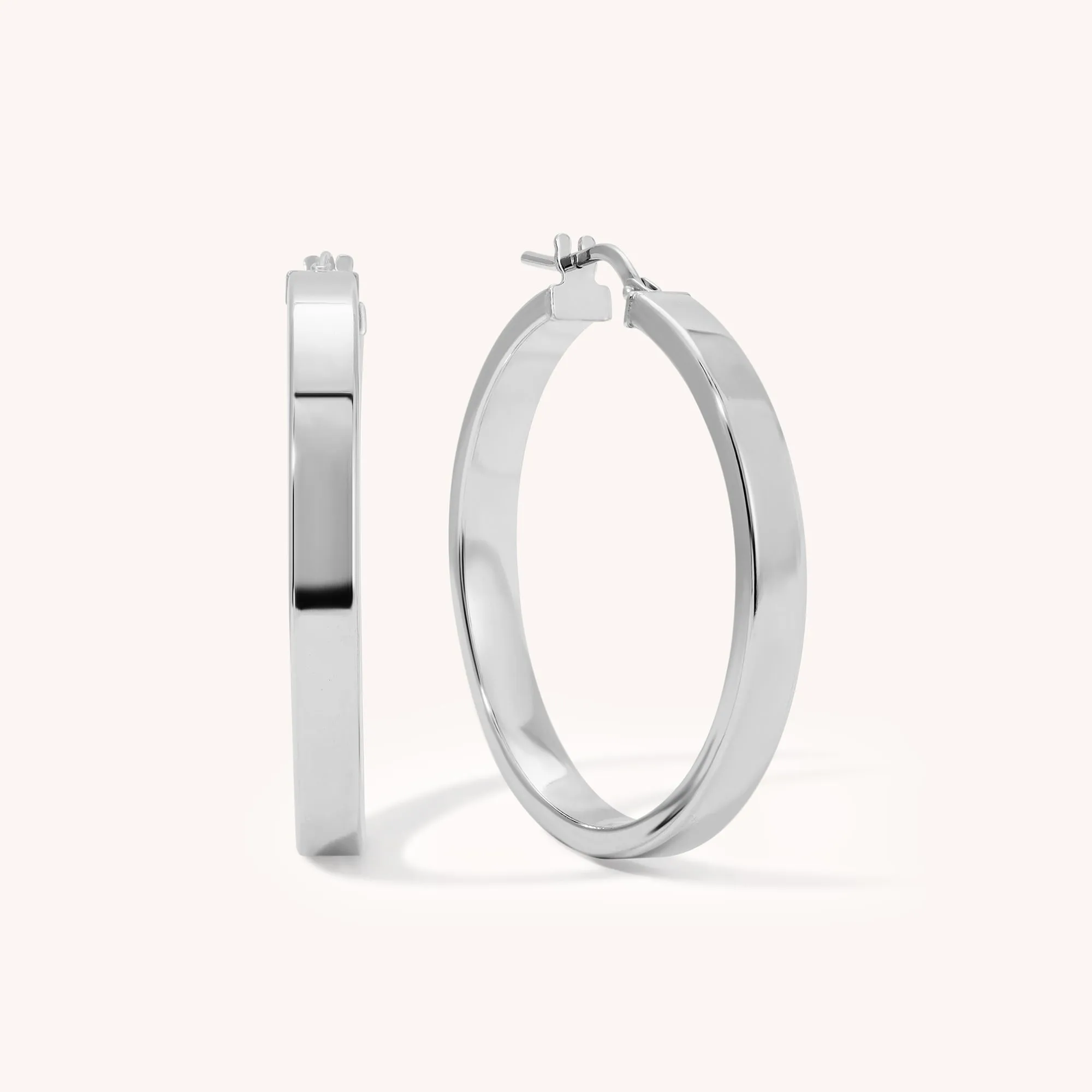 Chunky Flat Hoops
