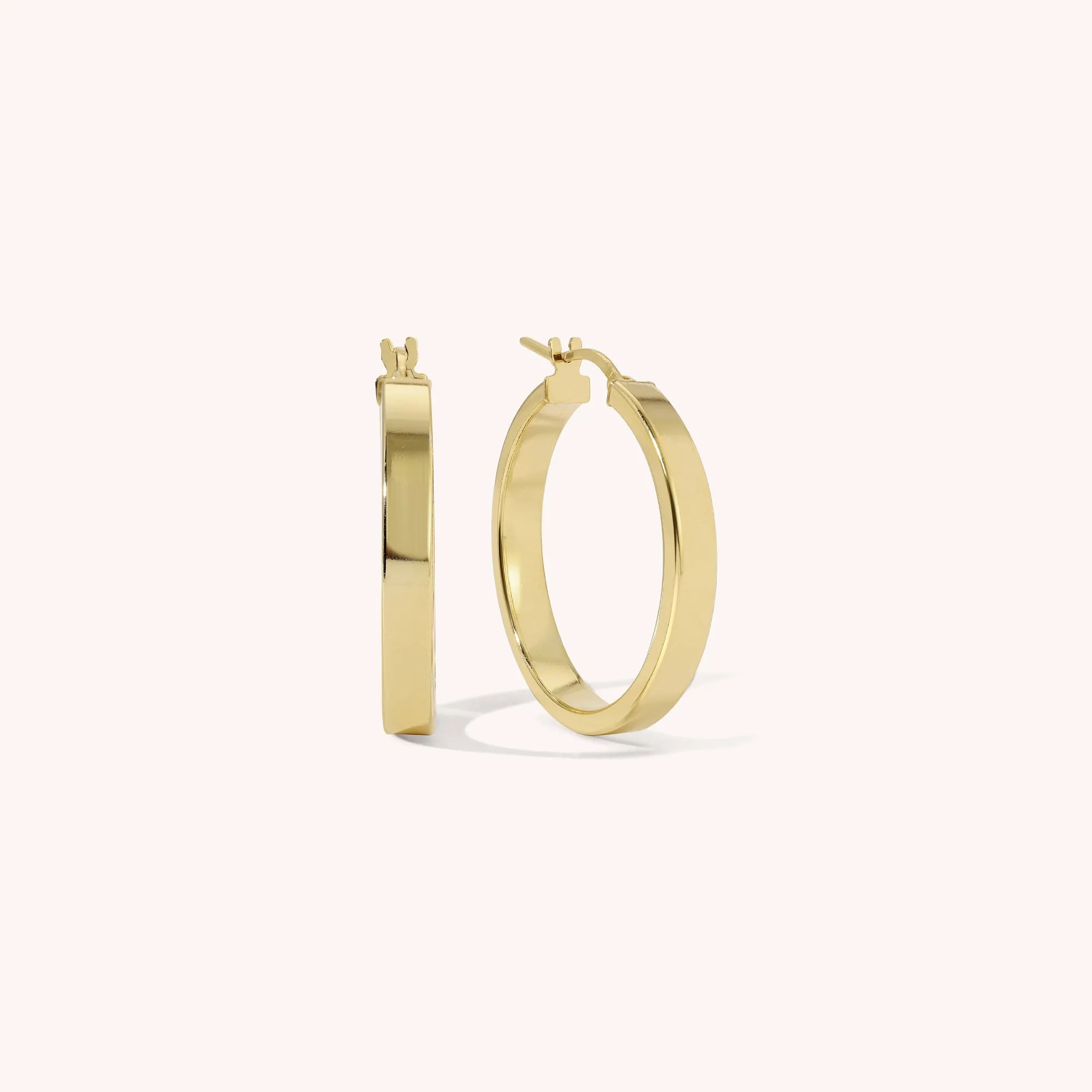 Chunky Flat Hoops