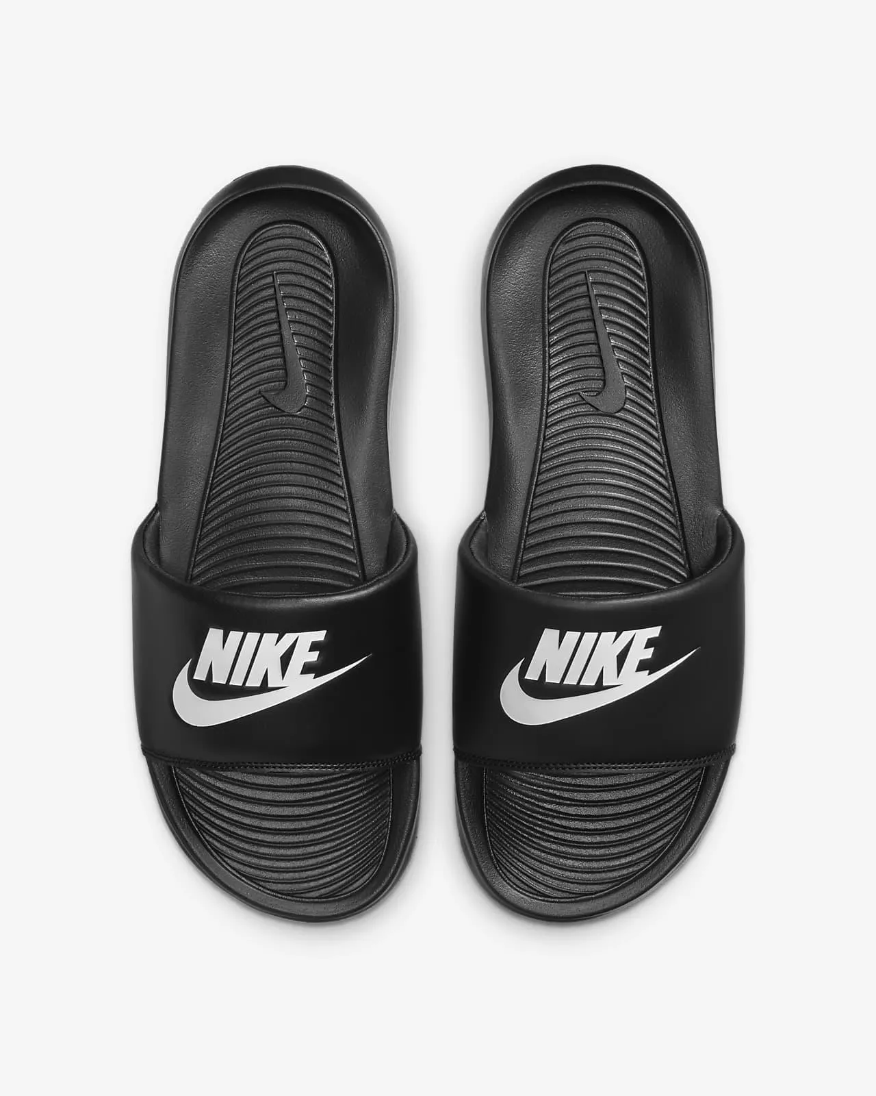 CIABATTE NIKE VICTORI ONE SLIDE BLACK CIABATTA SWOOSH NERA