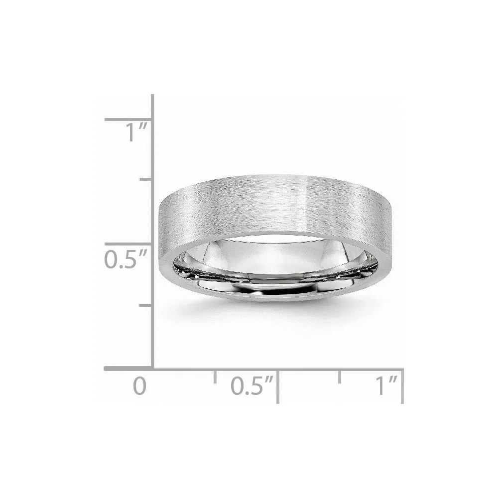Cobalt Flat Satin 6mm Band