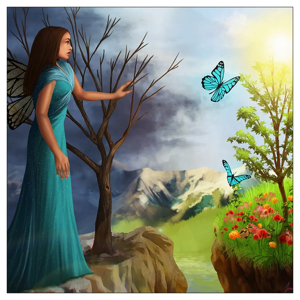 COURAGE - Art on Flat Cards