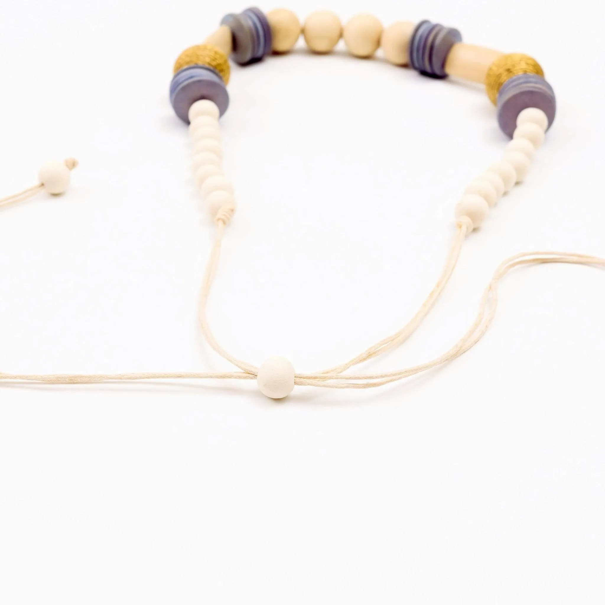 Cream Bead Necklace - Bombon Artisan Necklace