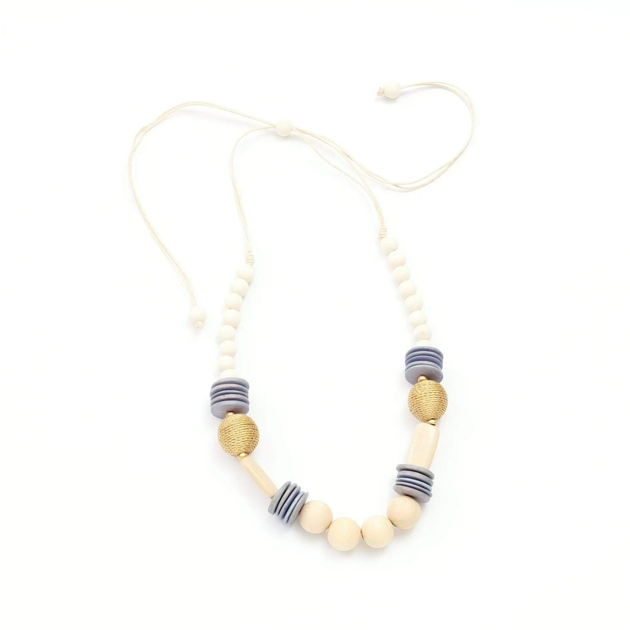 Cream Bead Necklace - Bombon Artisan Necklace