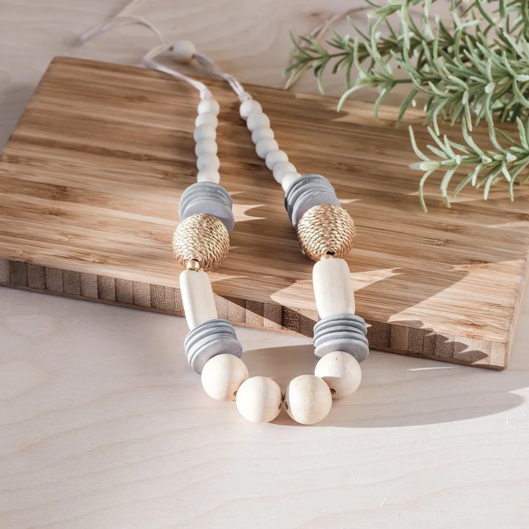 Cream Bead Necklace - Bombon Artisan Necklace