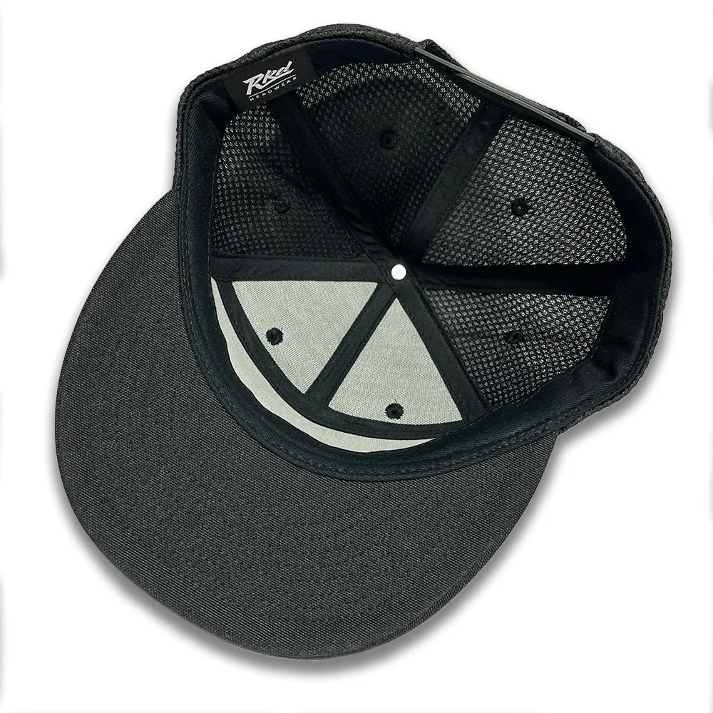 D5 FLAT BRIM 7 PANEL SNAP BACK CAP