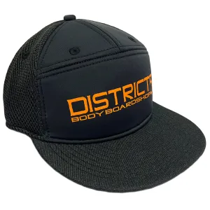 D5 FLAT BRIM 7 PANEL SNAP BACK CAP