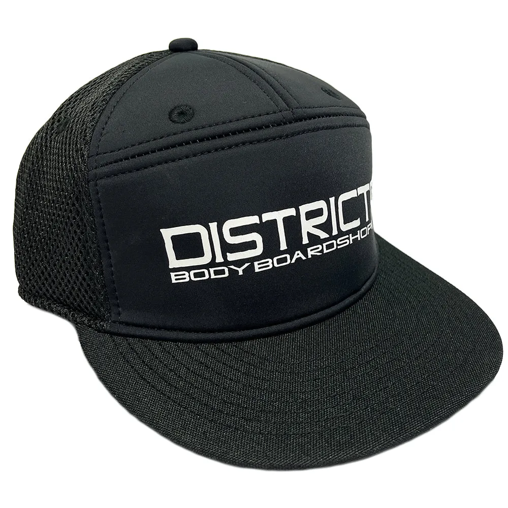 D5 FLAT BRIM 7 PANEL SNAP BACK CAP