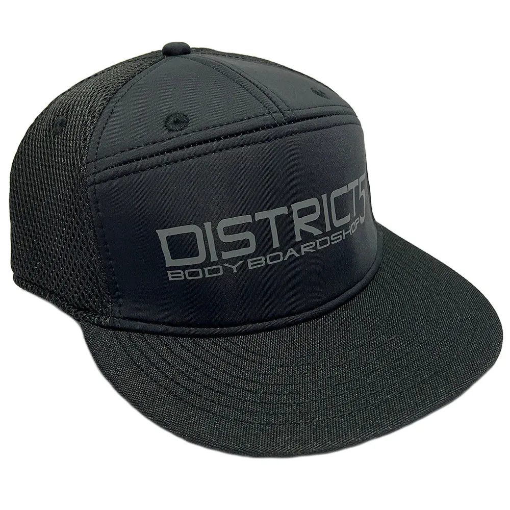D5 FLAT BRIM 7 PANEL SNAP BACK CAP