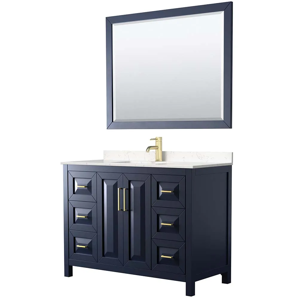 Daria 48 Inch Single Bathroom Vanity in Dark Blue