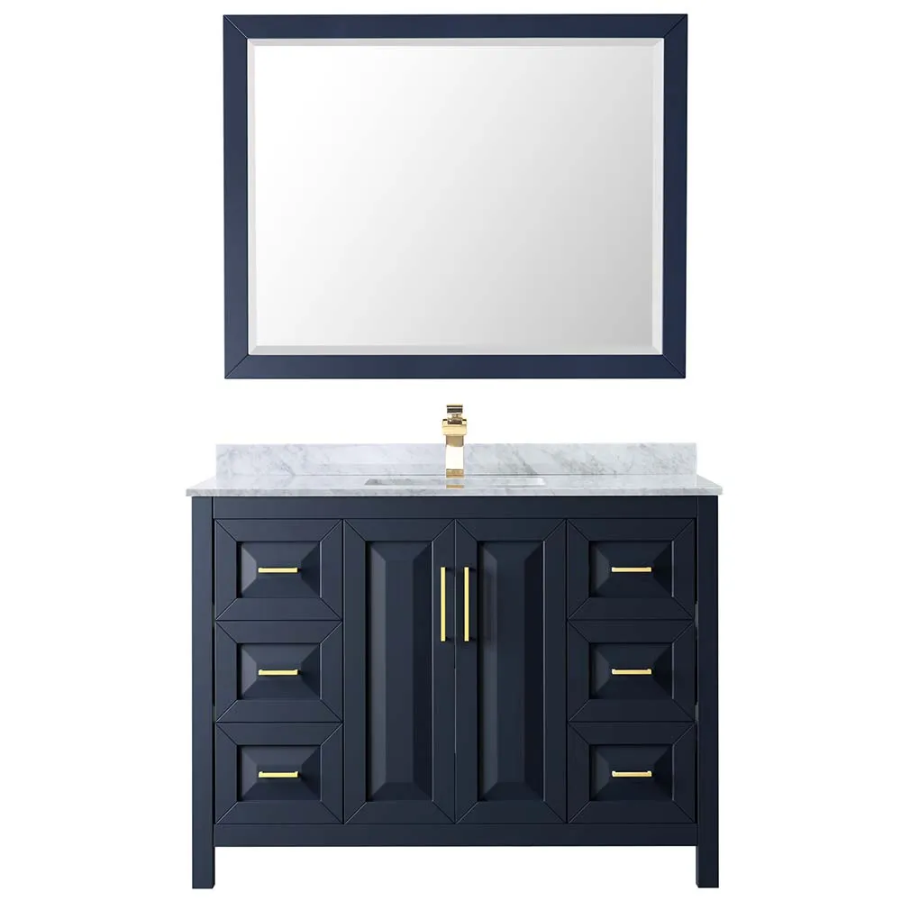 Daria 48 Inch Single Bathroom Vanity in Dark Blue