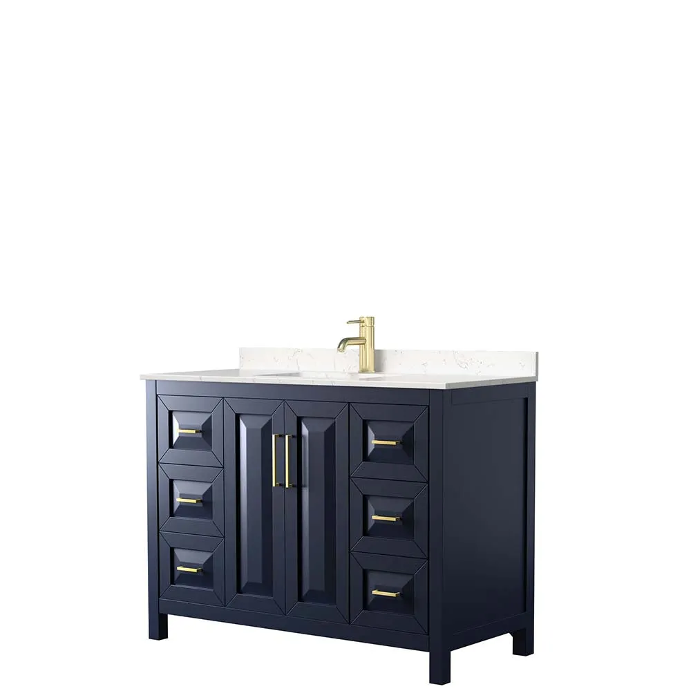 Daria 48 Inch Single Bathroom Vanity in Dark Blue