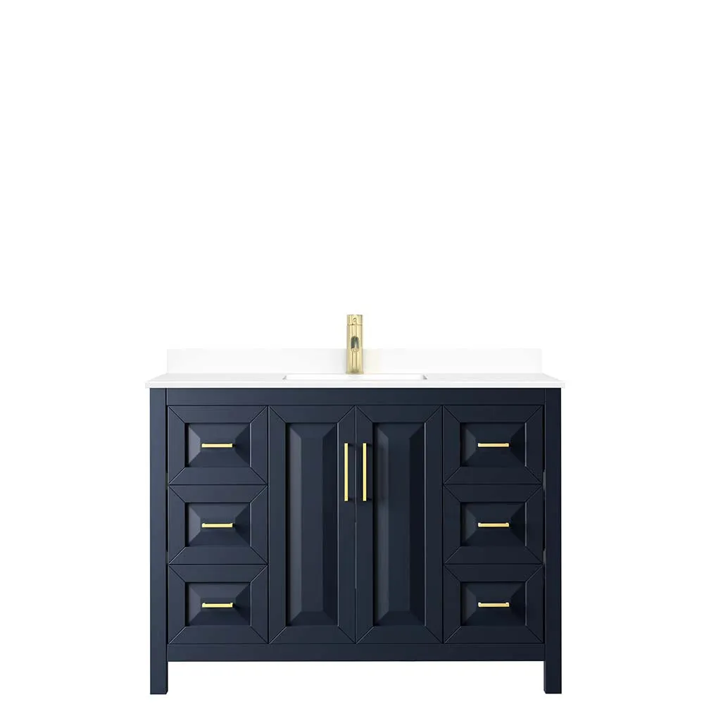 Daria 48 Inch Single Bathroom Vanity in Dark Blue