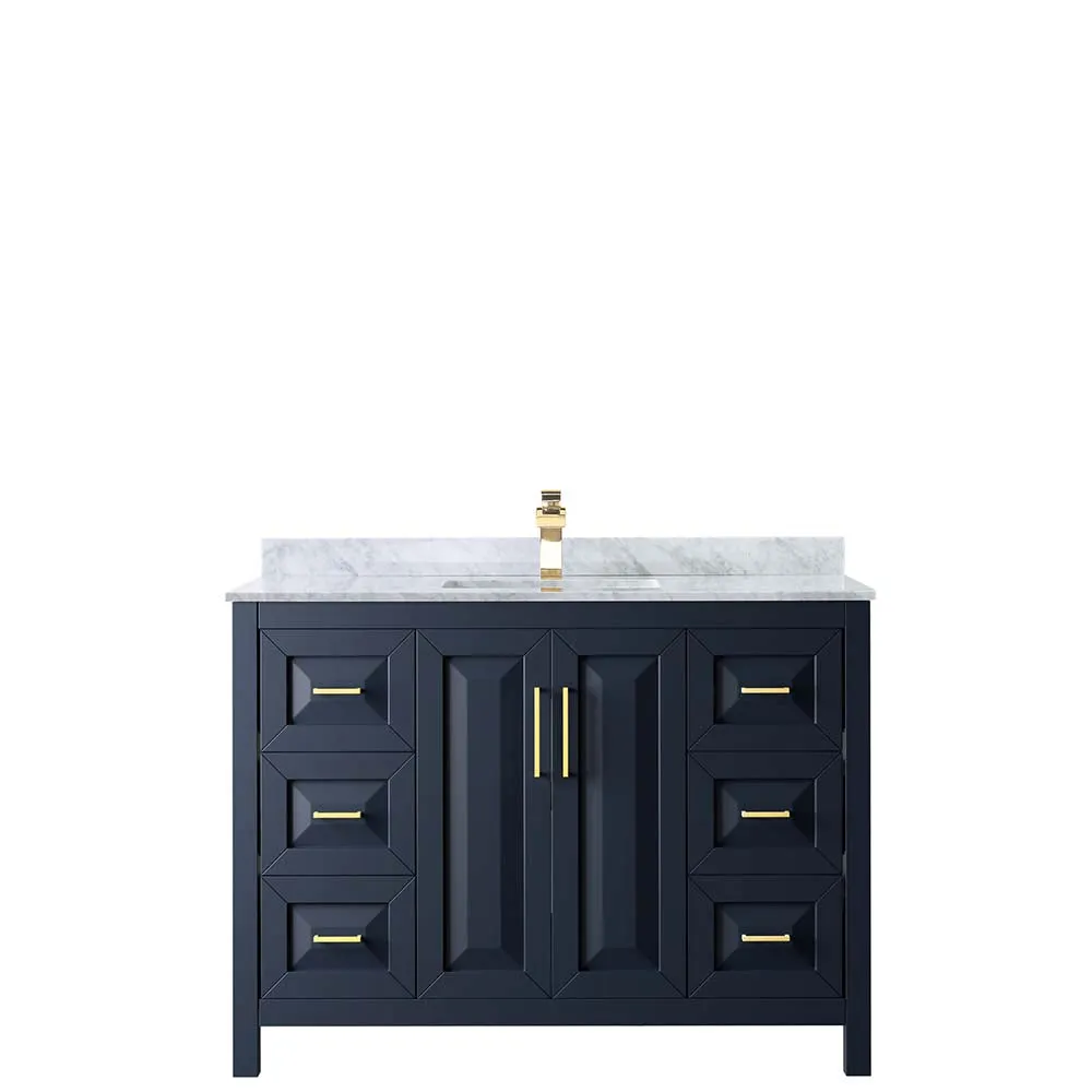 Daria 48 Inch Single Bathroom Vanity in Dark Blue