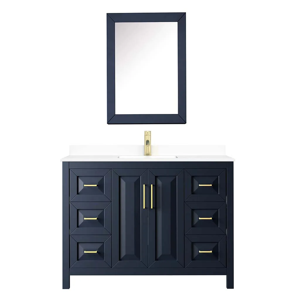 Daria 48 Inch Single Bathroom Vanity in Dark Blue
