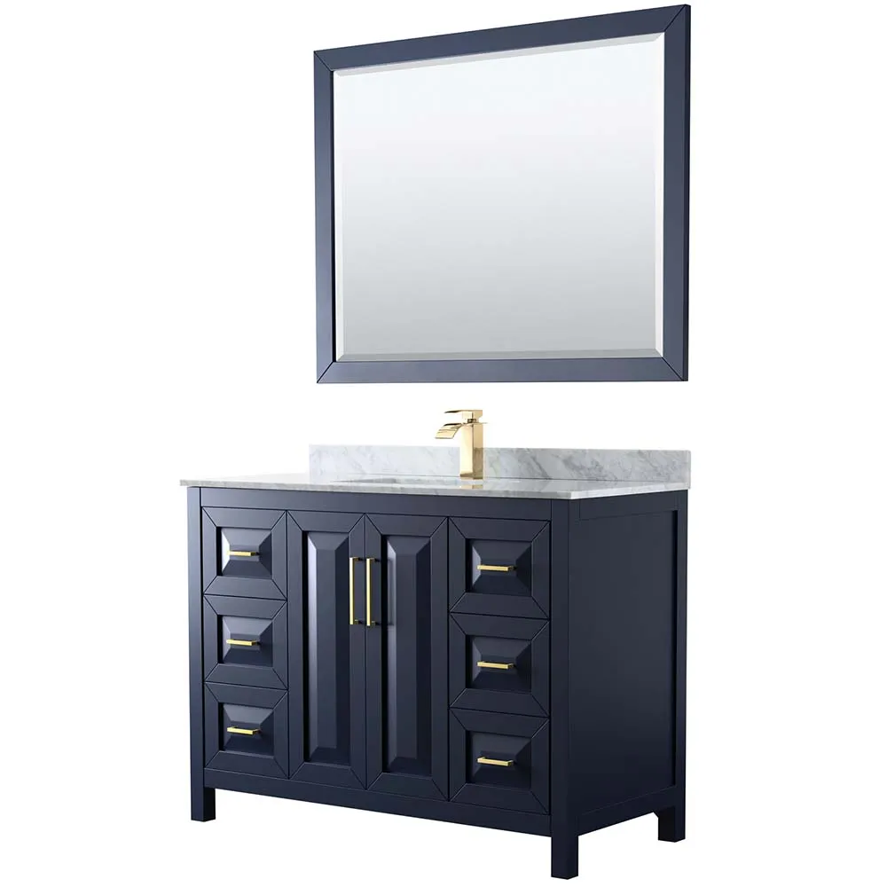Daria 48 Inch Single Bathroom Vanity in Dark Blue